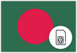 Bangladesh SIM Card– Travel connectivity for Bangladesh . Image featuring the Bangladeshi flag and a SIM card icon
