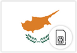 Cyprus SIM Card – Travel connectivity for Cyprus. Image featuring the Cypriot flag and a SIM Card icon