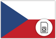 Czech Republic SIM Card – Travel connectivity for Czech Republic. Image featuring the Czech Republic flag and a SIM Card icon