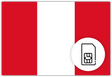 Peru SIM card – Travel connectivity for Peru. Image featuring the Peru flag and a SIM card icon.
