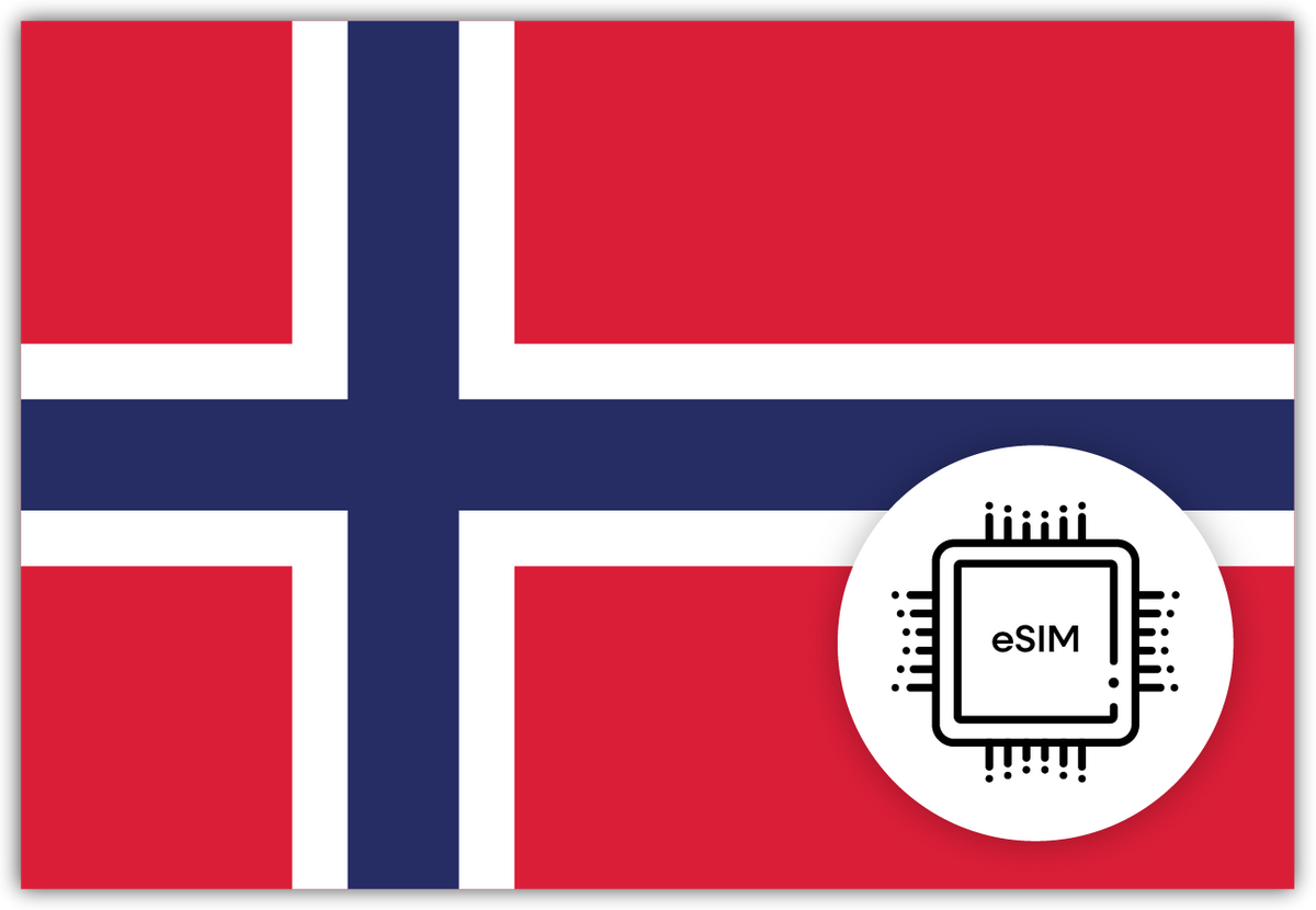 Scandinavia eSIM – Travel connectivity for Scandinavia. Image featuring Scandinavia flag and eSIM icon