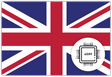 UK eSIM – Travel connectivity for UK. Image featuring the Britishflag and eSIM icon