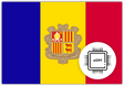 Andorra eSIM – Travel connectivity for Andorra. Image featuring the Andorrian flag and an eSIM icon.