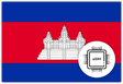 Cambodia eSIM – Travel connectivity for Cambodia. Image featuring the Cambodian flag and a eSIM icon
