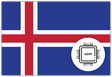 Iceland eSIM – Travel connectivity for Iceland. Image featuring the Icelandic flag and an eSIM icon