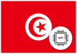 Tunisia eSIM – Travel connectivity for Tunisia. Image featuring the Tunisian flag and an eSIM icon